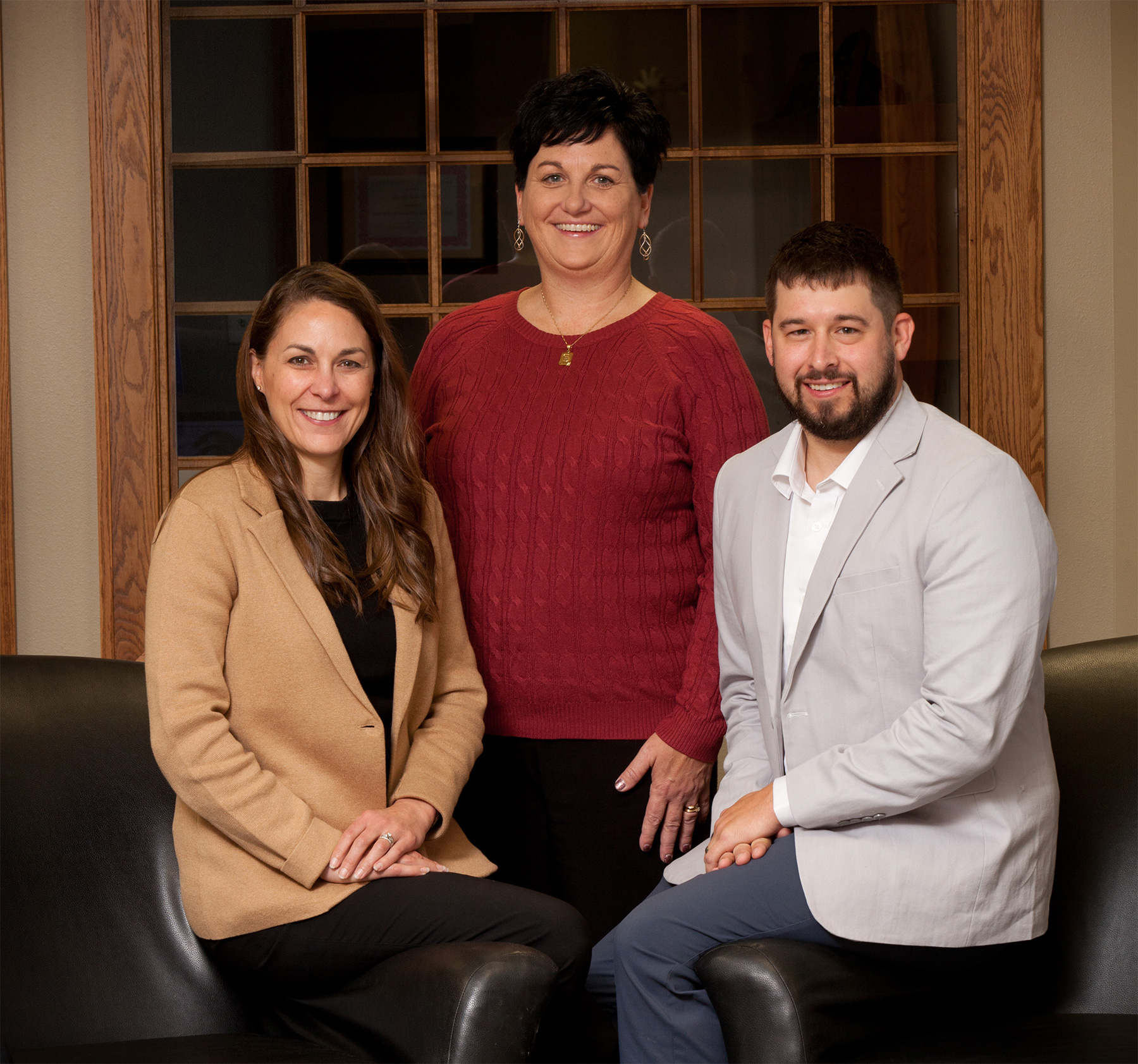 Mortgage Lenders Laura Schmauss, Becky Mitchell and Dallas Steffen